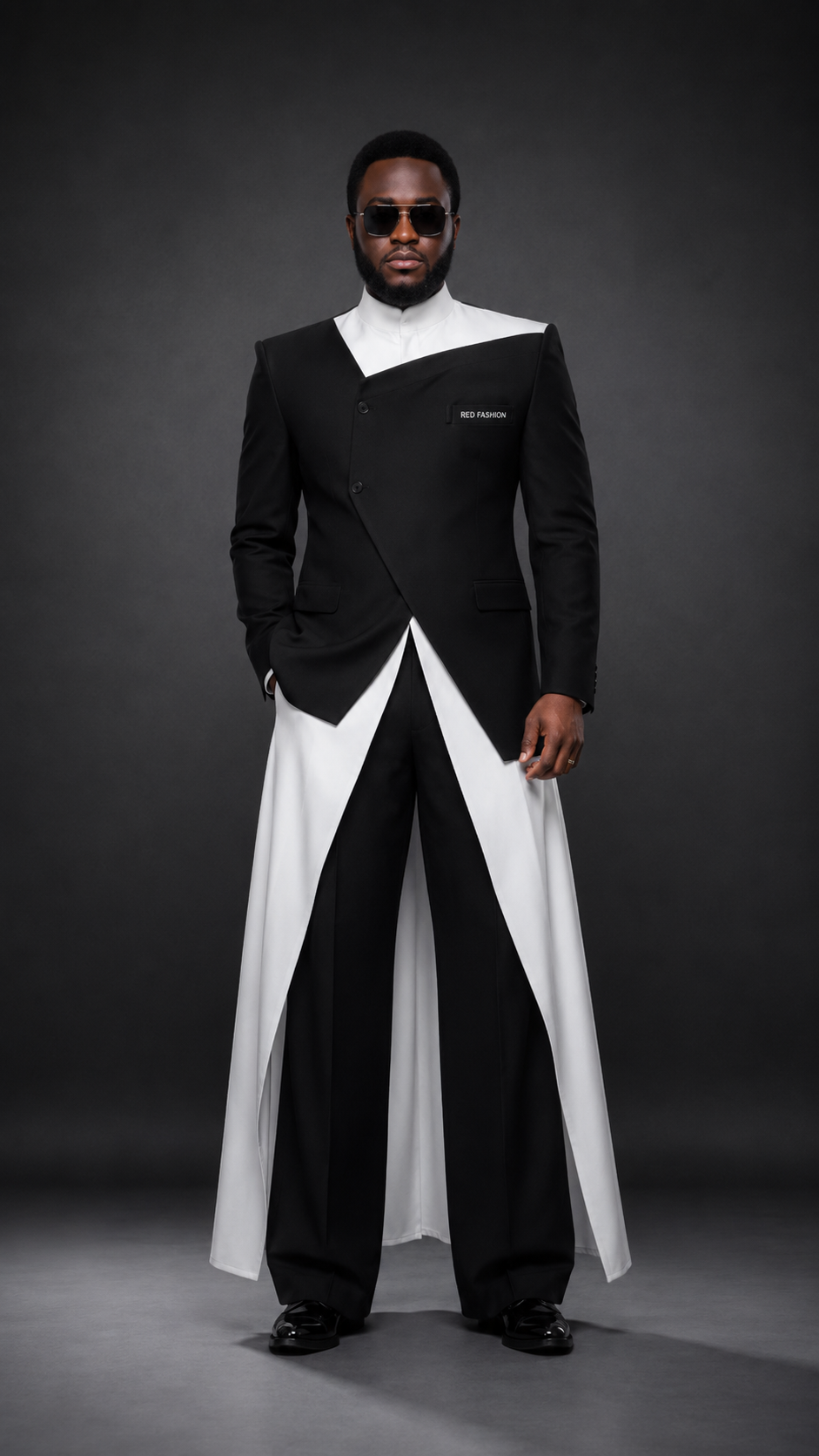 Red Fashion new luxury native men outfit
